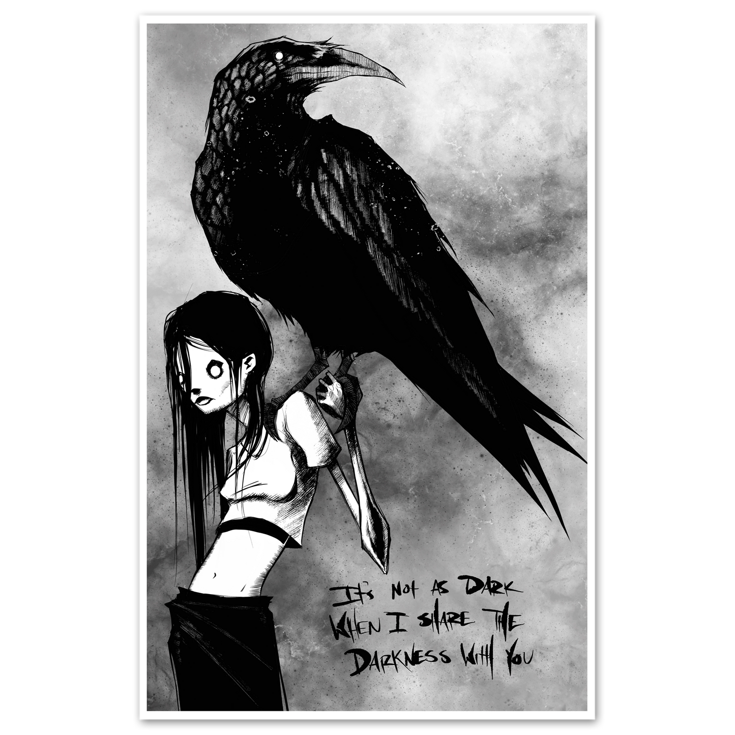 Sharing Darkness Print
