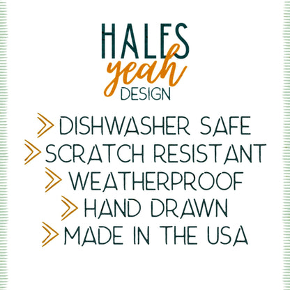 Hales Yeah Design Never Trust An Atom Sticker ~3" at Longest Edge