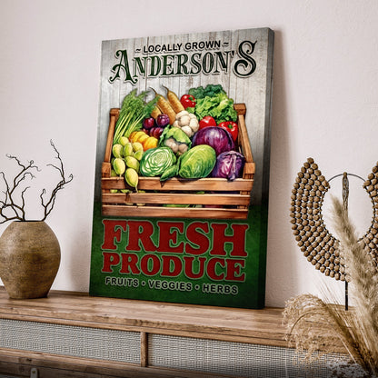 Locally Grown Fresh Produce Sign