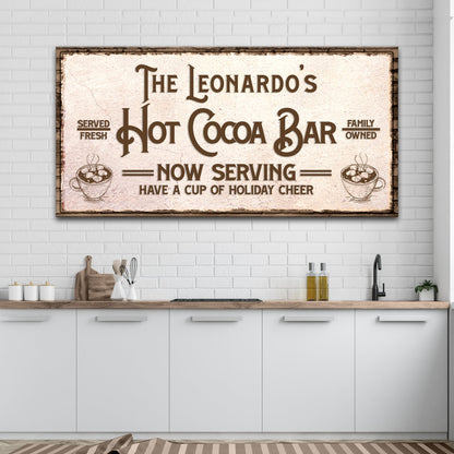 Have A Cup Of Holiday Cheer Hot Cocoa Bar Sign