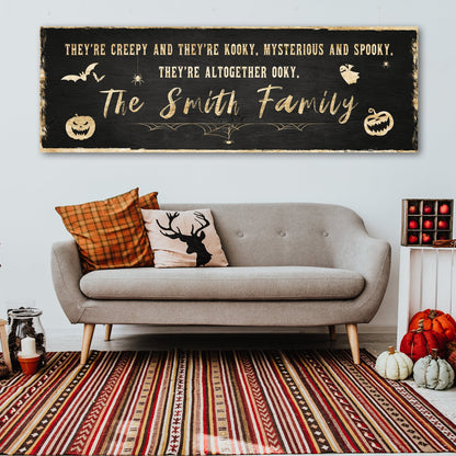 Creepy Family Sign