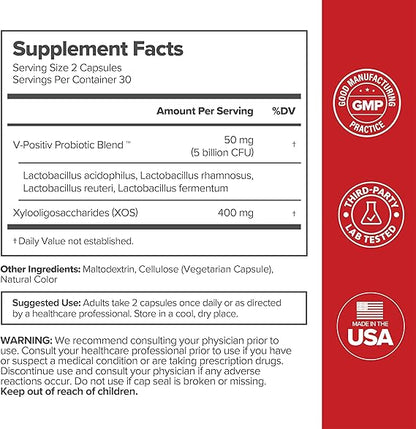 URO Women Probiotics Capsules for Women pH Balance with Prebiotics & Lactobacillus Probiotic Blend