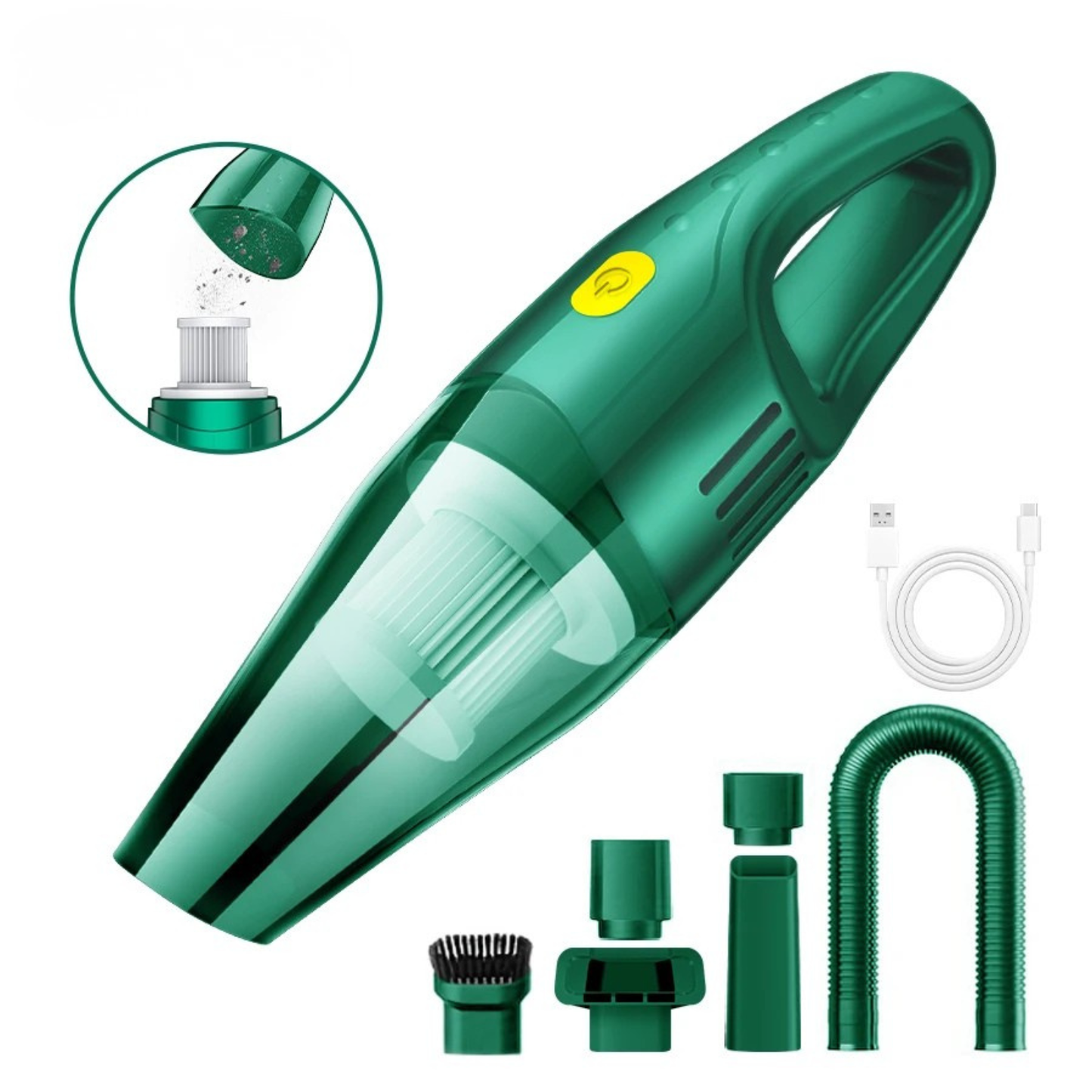Wireless Mini Car Vacuum Cleaner Strong Suction Portable Handheld Blower