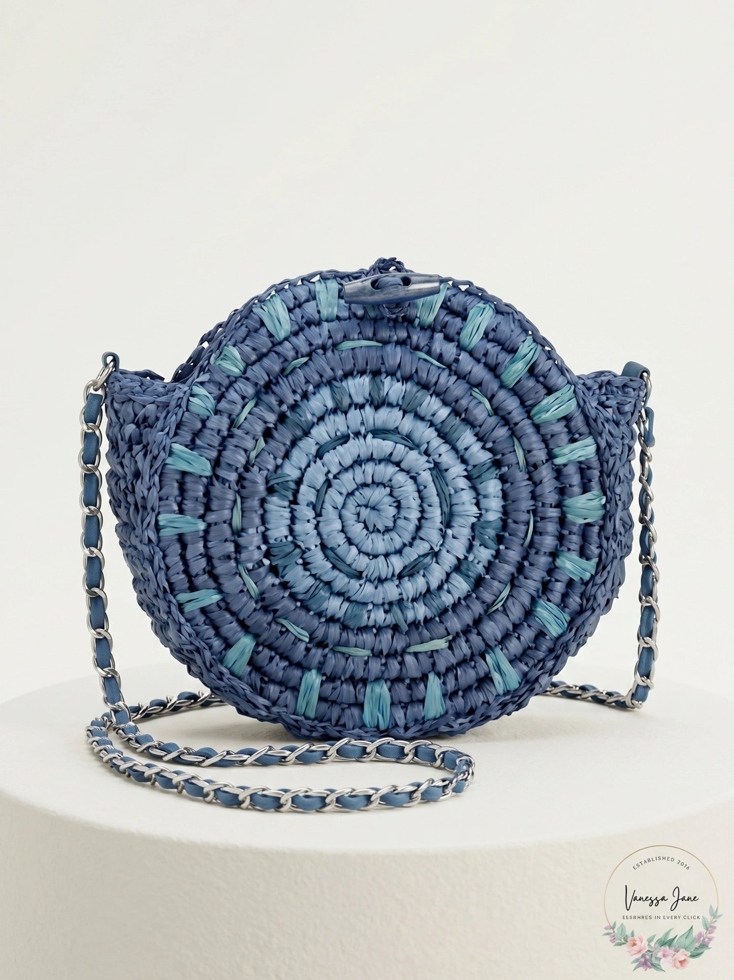 INC International Concepts Straw Circle Crossbody