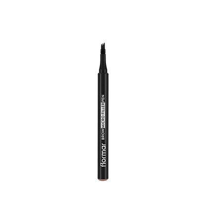 Flormar Brow Micro Filler Eyebrow Filler Pen - Liquid Eyebrow Pencil for Fuller Brows, Natural Look, Long-Lasting