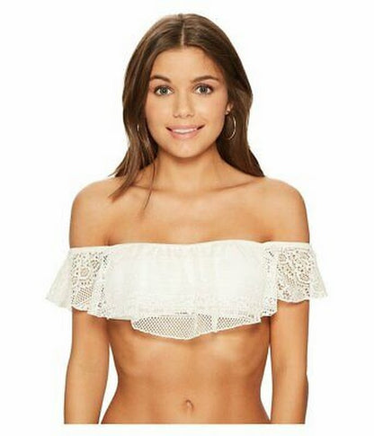 Roxy Women?s Surf Bride off the Shoulder Flutter Bikini Top
