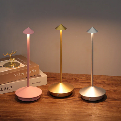 Wireless LED Table Lamp with Touch Dimming | Cordless Ambient Lighting