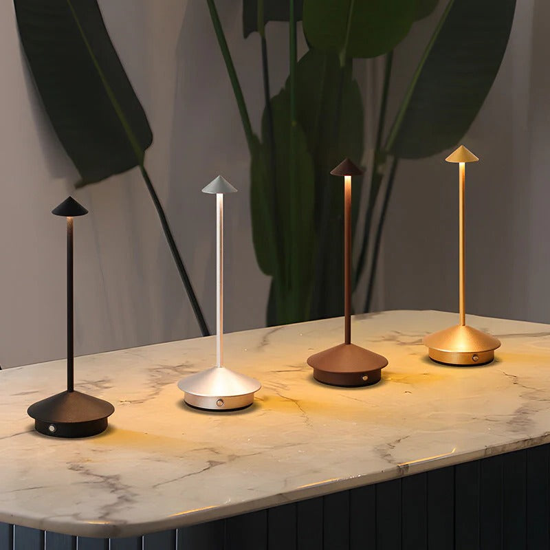 Wireless LED Table Lamp with Touch Dimming | Cordless Ambient Lighting