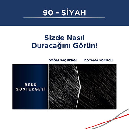 Men Perfect Hair Dye - Quick & Easy Application for Natural Look - Men's Hair Color, Gray Coverage