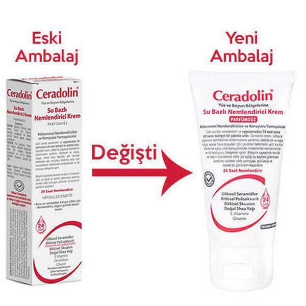 Ceradolin Fragrance-Free Moisturizing Cream for Dry, Sensitive Skin - 50ml, Hydrating, Non-Greasy, for Babies & Adults