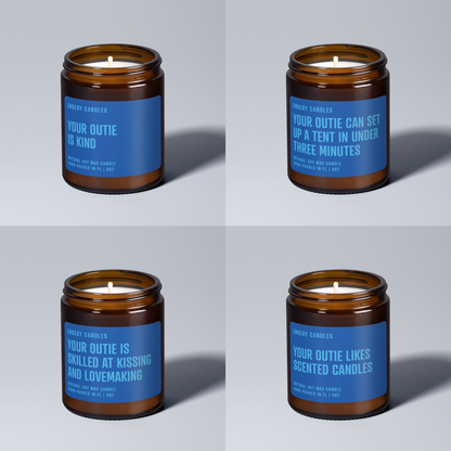 Custom Outie Wellness Fact | Soy Wax Scented Candle