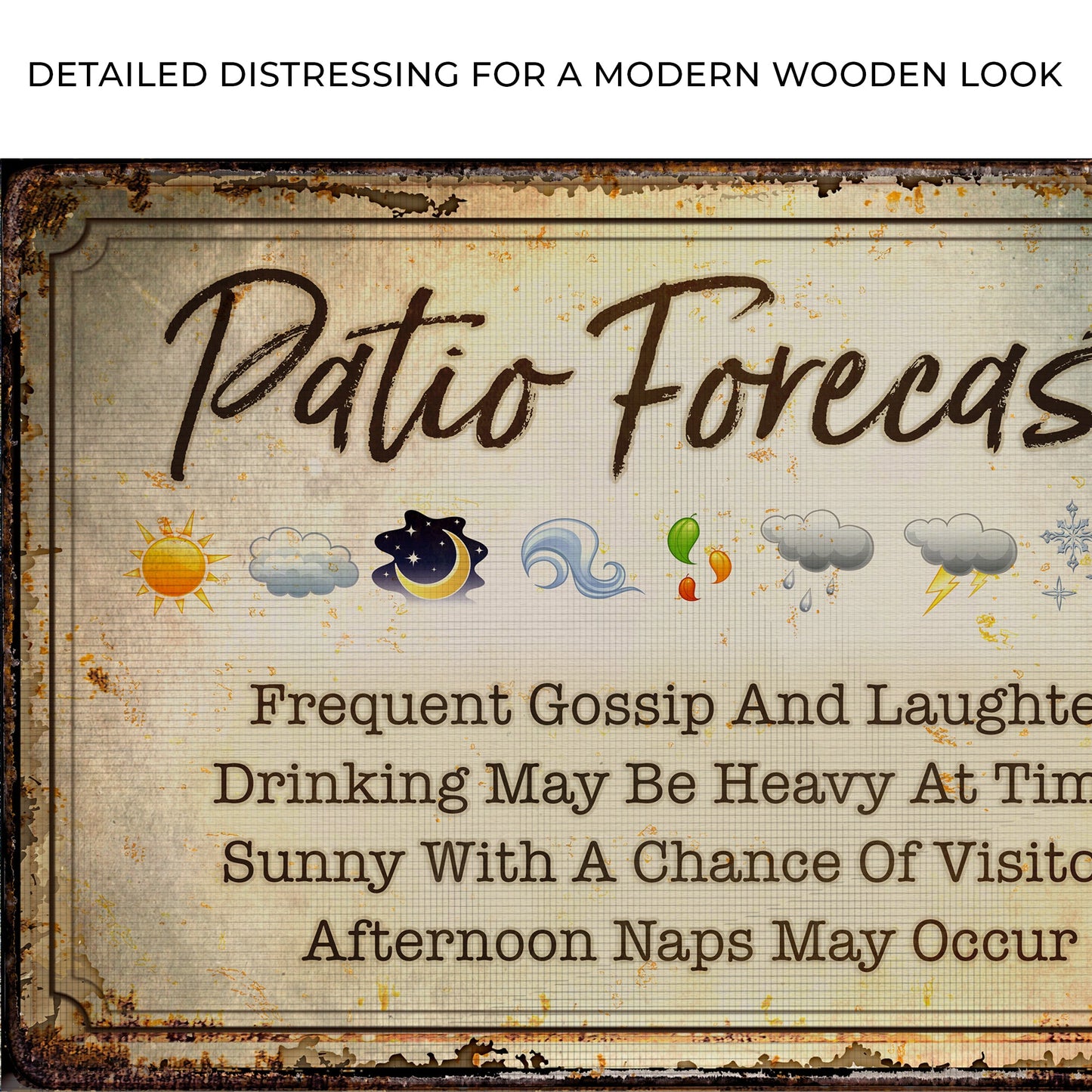 Patio Forecast Sign