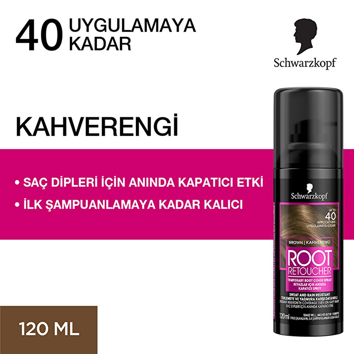 Root Retoucher Hair Color Touch-Up Spray - Instant Gray Root Coverage, 4.06 fl oz