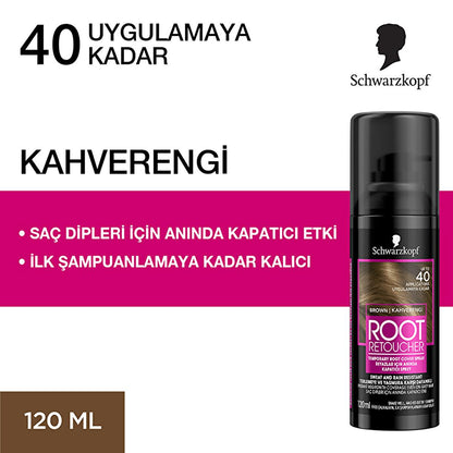 Root Retoucher Hair Color Touch-Up Spray - Instant Gray Root Coverage, 4.06 fl oz