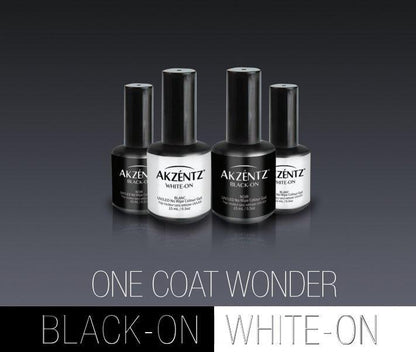 Akzentz White-On No-Cleanse Top Color for Chrome