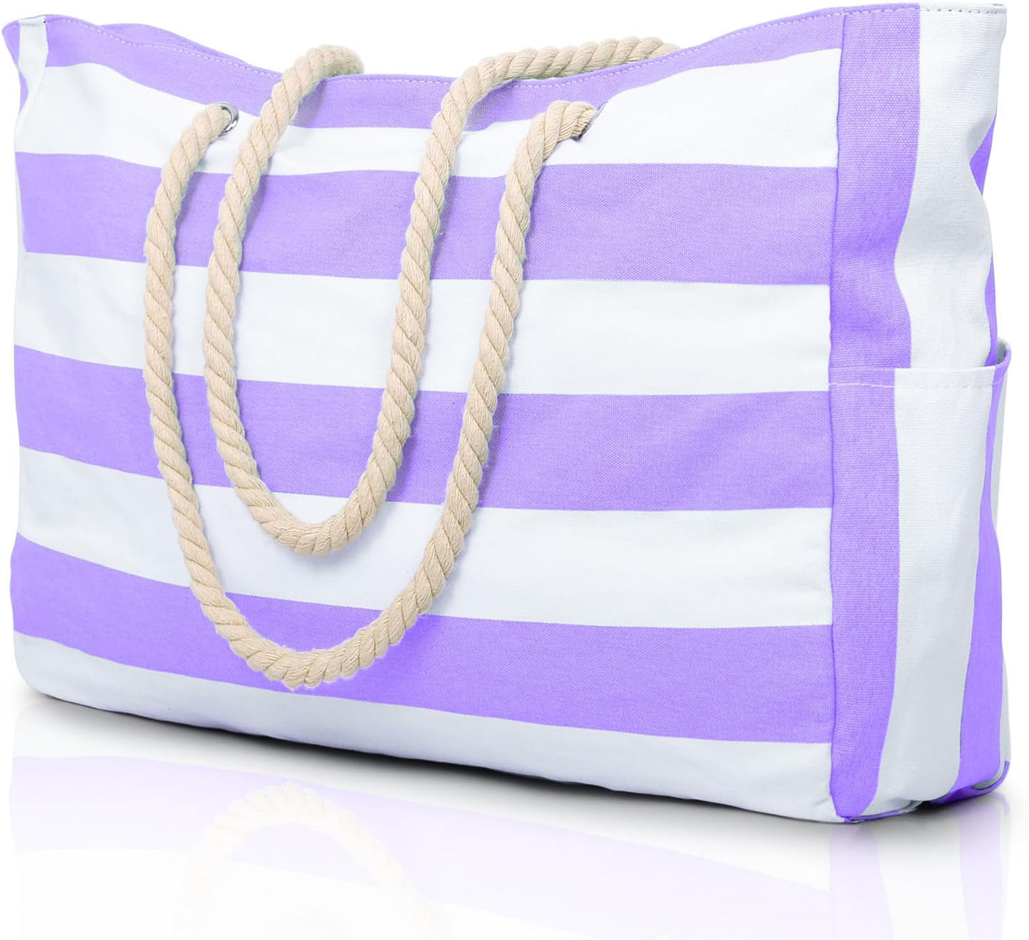 Waterproof Oversized Beach Tote Bag 20L Sandproof Zip Travel Carryall