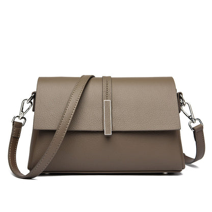 Women's Cowhide Tote Bag Simple Shoulder Messenger Bag