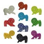 Fuchsia Soapstone Lion