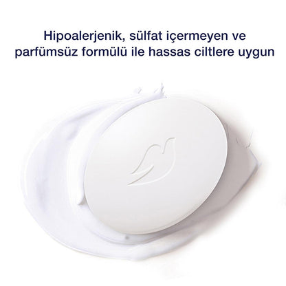 Dove Sensitive Skin Beauty Bar - Micellar Cleansing Soap with Moisturizing Cream, Hypoallergenic & Fragrance-Free