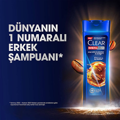 Clear Men Shampoo for Hair Fall - Coffee Extract 350ml | Clear