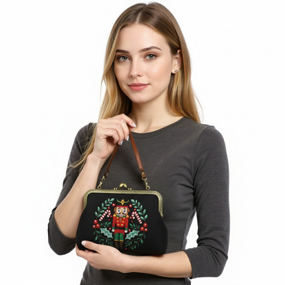 Nut Cracker Kiss Lock Bag