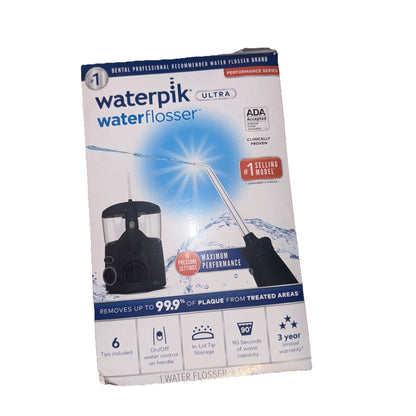 Waterpik Ultra Water Flosser with 10 Pressure Settings + 6 Tips, Black