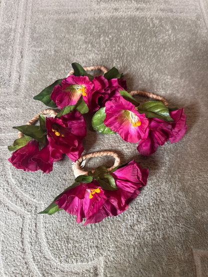 Deborah Rhodes Flower Napkin Holders, Set of 4