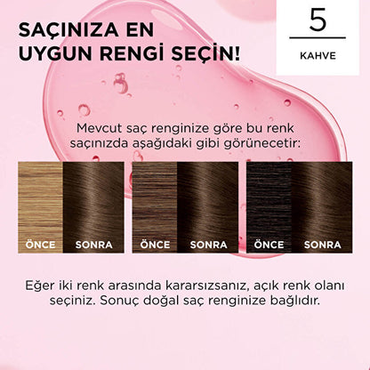 L'Oréal Paris Excellence Crème Hair Color 5 Brown - 100% Gray Coverage | Rich Color