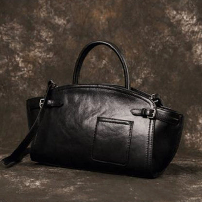 Leather Women's Casual Zip Crossbody Bag