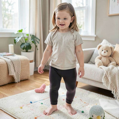 One Step Up Baby Girls 2 Pack Seamless Legging,12-24 months