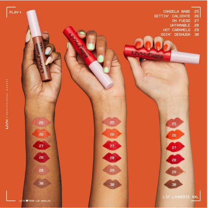 NYX Professional Makeup Lip Lingerie XXL Matte Liquid Lipstick - 29 Hot Caramelo