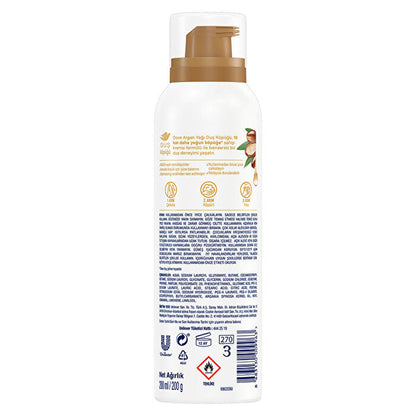 Dove Foam Shower Gel Argan Oil 200 ml x Derby Lady Blade