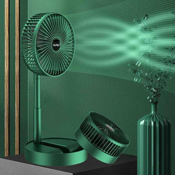 Portable Foldable Fan USB Rechargeable 4-Speed 180° Rotation