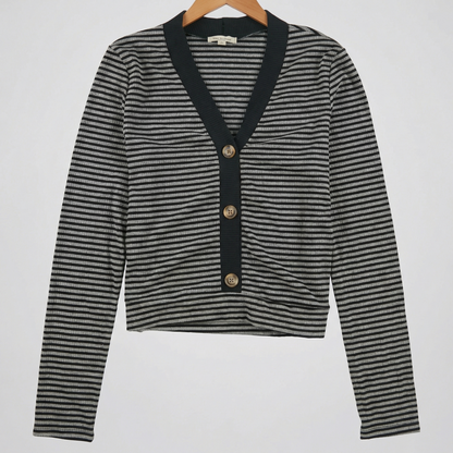 Ultra Flirt Juniors Striped Pullover Blouse, Size XL
