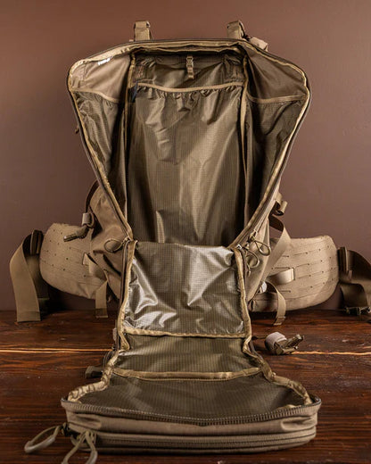 Eberlestock Brute 3500 - 60L Water-Repellent Hunting Pack - Balanced Carry for Heavy Payloads