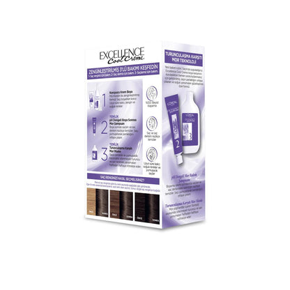 Loreal Paris Excellence Cool Creme Hair Dye 6.11 - Long Lasting Cool Tones & Nourishing Hair Color