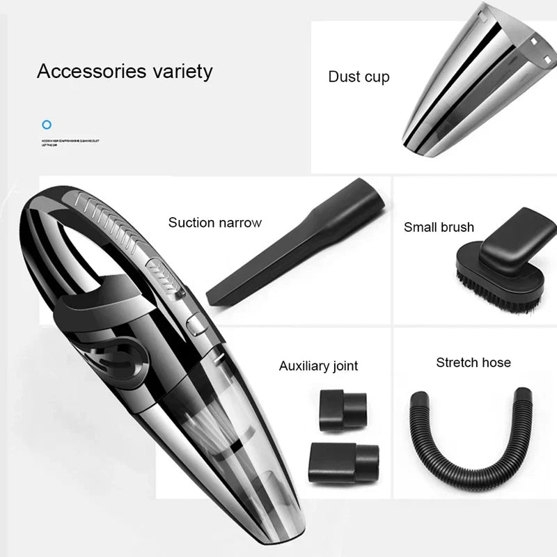 Cordless Handheld Vacuum Cleaner Portable Car & Home Vacuum Wet Dry Cleaner