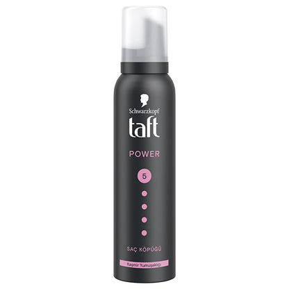 Taft Power Cashmere Hair Mousse - Strong Hold Hair Mousse for Dry & Damaged Hair