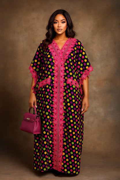 IMPERIALE Lace-Infused Ankara Luxe Kaftan Collection