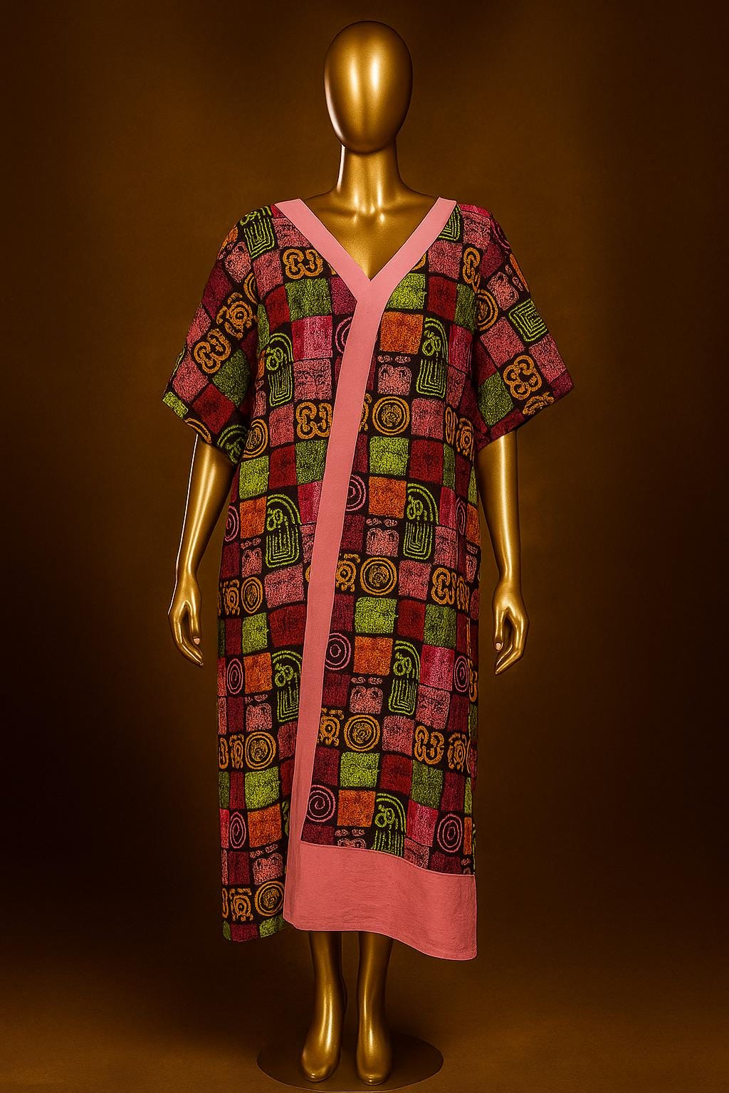 IMPERIALE Middle Panel Patch Luxe Ankara Adire Bubu Collection