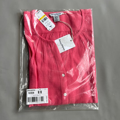 TOMMY BAHAMA Women's Lana Bay Gauze Top 3/4 Sleeve Tutti Frutti Size M (New)