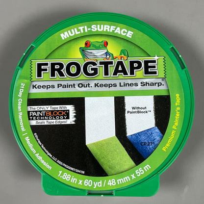 2-PK SHURTAPE FROGTAPE Multi-Surface Masking Tape Green 1.88 in x 60 yd 334726 (New)