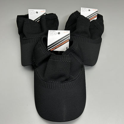 SCUNCI 3-PACK! Visor Super Comfy Super Stretch 1959 Black (New)