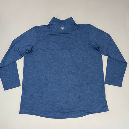 ZUSA Pull Over Shirt Long Sleeve Brisk Quarter Zip Men's Sz XL Navy Heather (New)