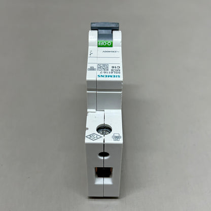SIEMENS Miniature Circuit Breaker 16 AMP 230-400 VAC Off-White 5SL6116-7 (New)