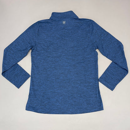 ZUSA Pull Over Shirt Long Sleeve Brisk Quarter Zip Women's Sz M Navy Heather (New)