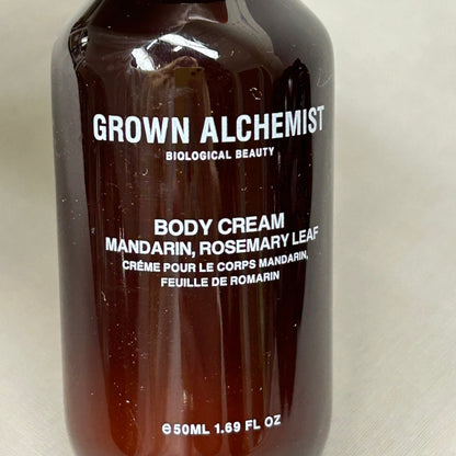 GROWN ALCHEMIST 3-PACK! Body Cream Mandarin Rosemary Leaf 1.69 fl oz (New)