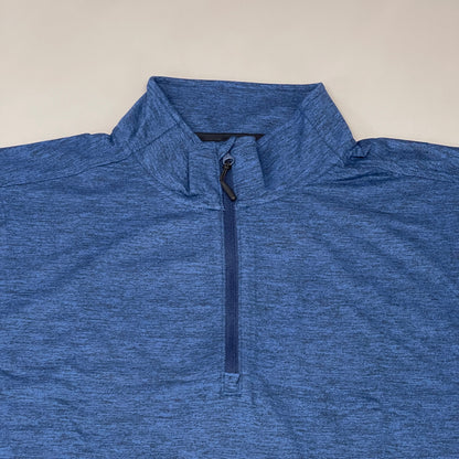 ZUSA Pull Over Shirt Long Sleeve Brisk Quarter Zip Men's Sz XL Navy Heather (New)