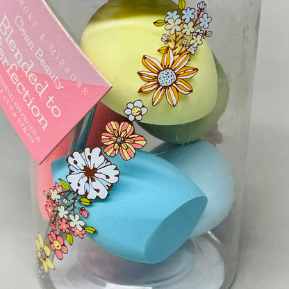 SMOKE & MIRRORS 3-PACK! 5-PIECE Blending Sponges & Reusable Cup & Straw (New)