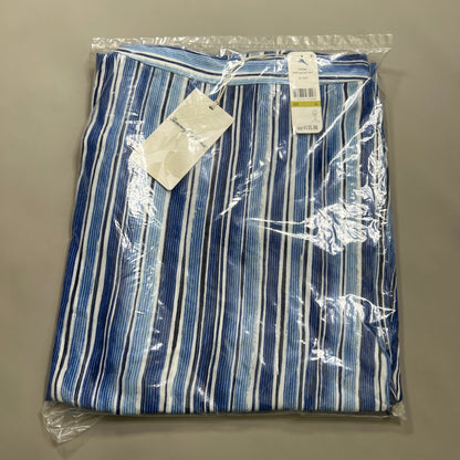 TOMMY BAHAMA Women's Divine Lines Maxi Skirt White Blue Boho Stripe Size 14 (New)